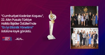 Cumhuriyet Kadınları Koşusu   22. Altın Pusula Türkiye Halkla İlişkiler Ödülleri’nde “En İyi Etkinlik Yönetimi” ödülüne layık görüldü.